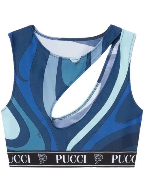 PUCCI Marmo-print top - Blue - zdjęcie produktu nr 1