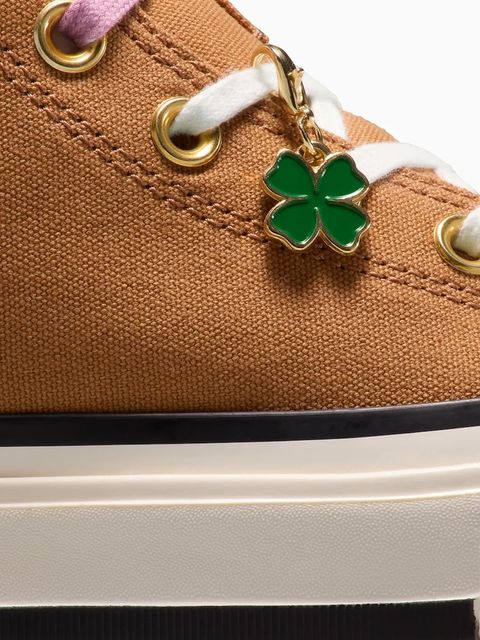 Converse trampki Chuck Taylor All Star Star Double Stack kolor beżowy A18867C