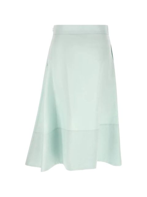 Jil Sander asymmetric flared midi skirt - Blue - zdjęcie produktu nr 2