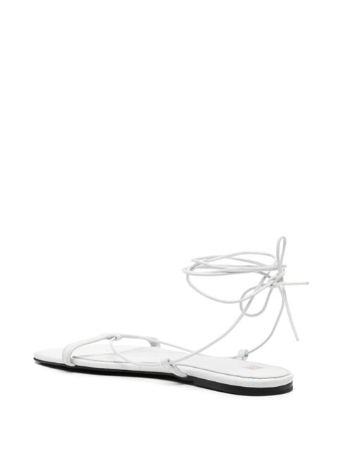 TOTEME The Croco Tie sandals - White - zdjęcie produktu nr 2
