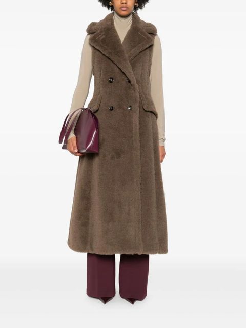 Max Mara Boario double-breasted sleeveless coat - Brown - zdjęcie produktu nr 2