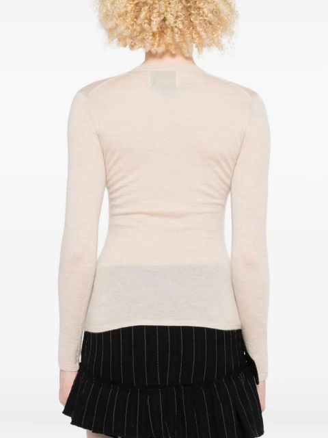 ISABEL MARANT long-sleeve round-neck sweater - Neutrals