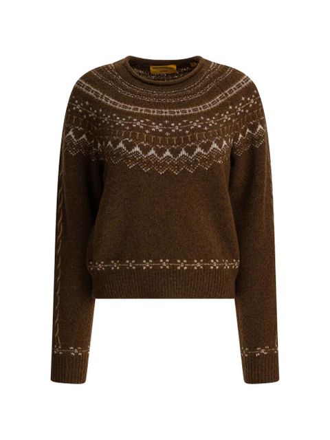 Guest In Residence fair-isle sweater - Brown - zdjęcie produktu nr 1