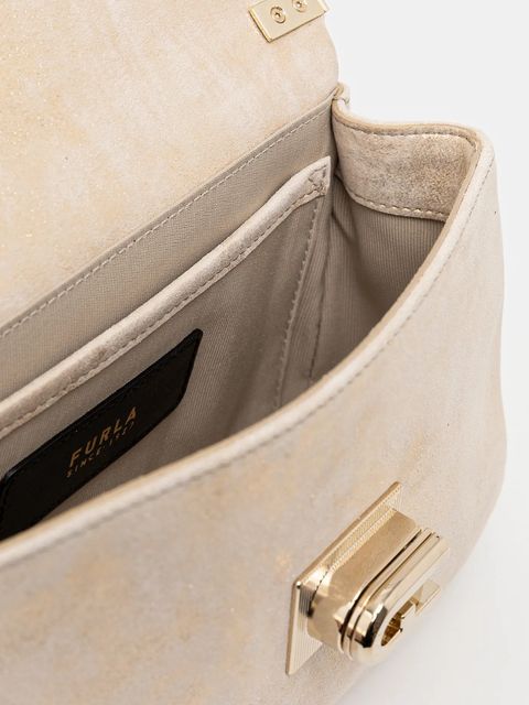 Furla torebka zamszowa