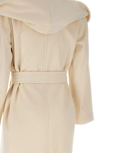 Max Mara hooded belted wool coat - Neutrals