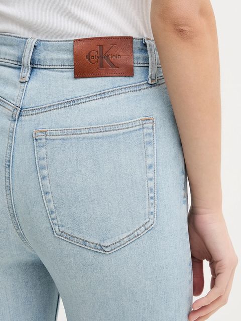 Calvin Klein Jeans jeansy damskie kolor niebieski LV047E610G