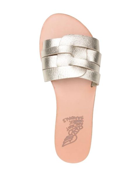 Ancient Greek Sandals Filenada flat leather sandals - Gold