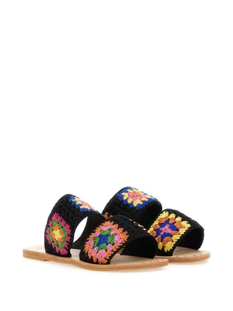 Manebi cotton crochet sandals - Black - zdjęcie produktu nr 2