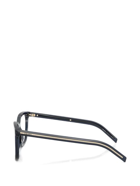 Prada Eyewear Iconic-plaque glasses - Blue