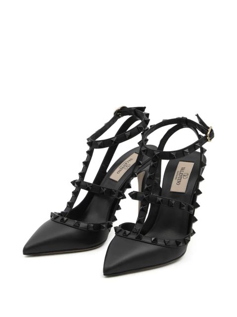 Valentino Garavani studded T-strap pumps - Black - zdjęcie produktu nr 2