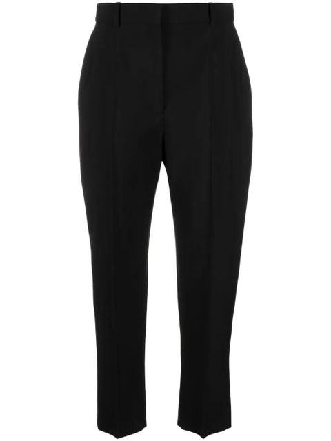 Alexander McQueen cropped straight-leg trousers - Black - zdjęcie produktu nr 1