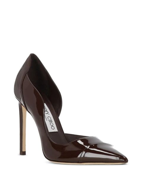 Jimmy Choo pointed-toe leather pumps - Brown - zdjęcie produktu nr 2
