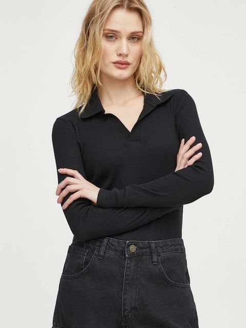 G-Star longsleeve bawełniany kolor czarny - zdjęcie produktu nr 1