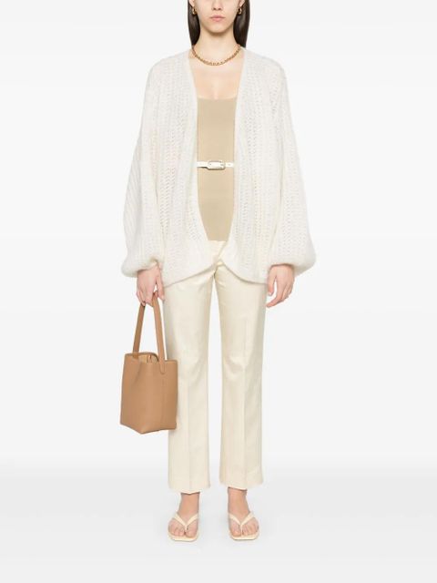 TOTEME puff-sleeve cardigan - White - zdjęcie produktu nr 2