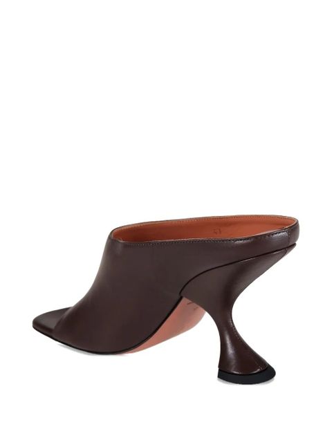 Amina Muaddi Uma open-toe sandals - Brown