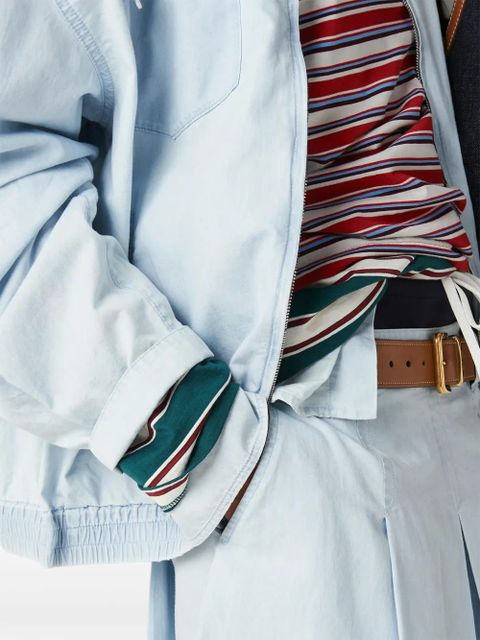 Miu Miu Chambray blouson jacket - Blue