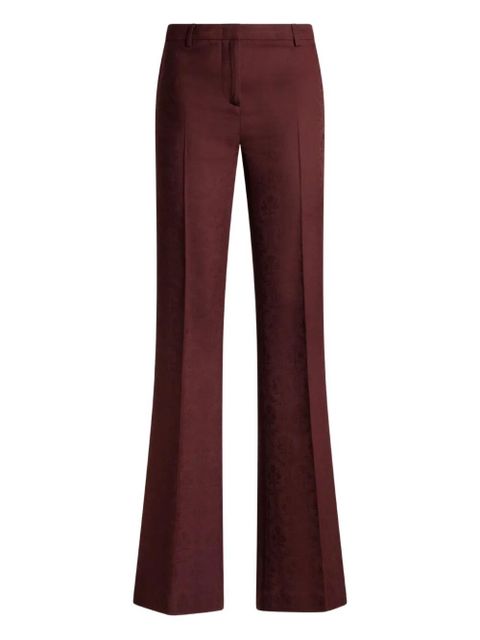 ETRO paisley-jacquard trousers - Red - zdjęcie produktu nr 1