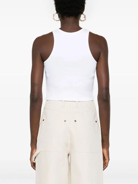 SANDRO sequin-embellished tank top - White