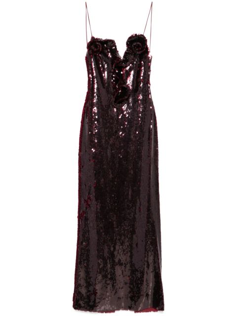 Magda Butrym sequinned maxi dress - Red