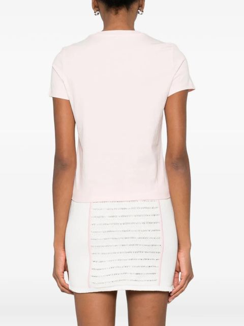 Casablanca graphic cotton T-shirt - Pink