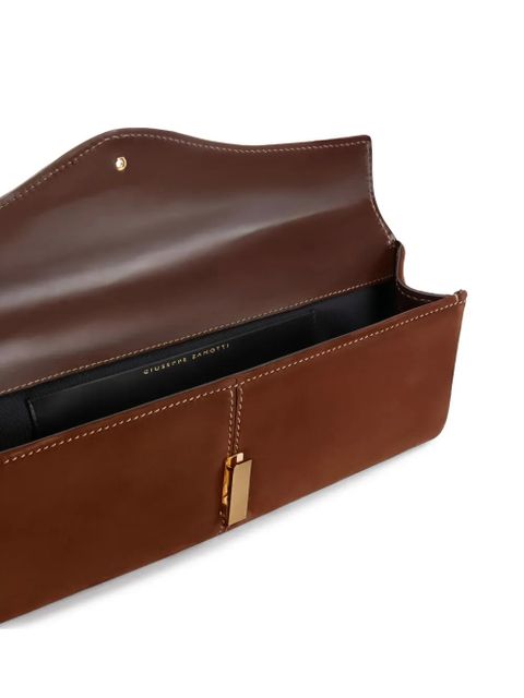 Giuseppe Zanotti Gz Marigold contrasting-stitch detail pouch - Brown