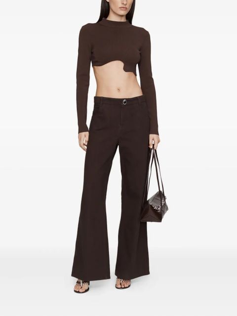 Christopher Esber flared jeans - Brown - zdjęcie produktu nr 2