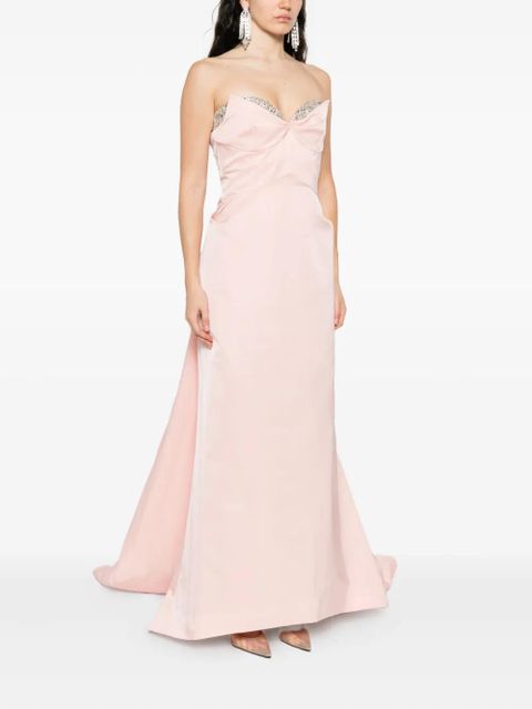 Alexander McQueen embellished layered dress - Pink