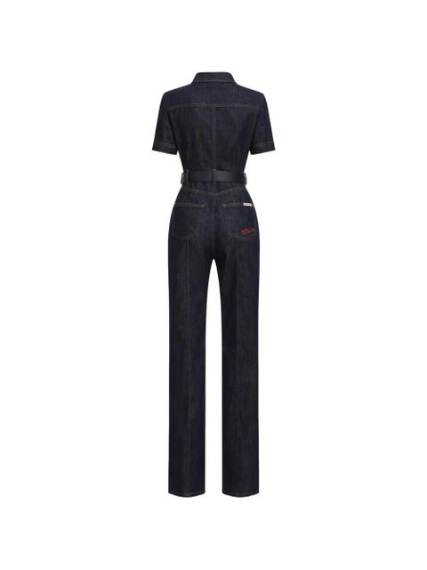 Self-Portrait belted jumpsuit - Blue - zdjęcie produktu nr 2