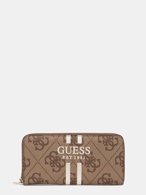 Guess portfel LAUREL damski kolor beżowy SWOS74 59146 - zdjęcie produktu nr 1