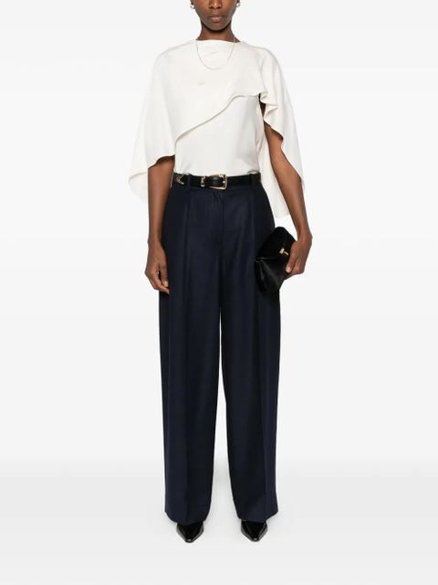 TOTEME flannel trousers - Blue