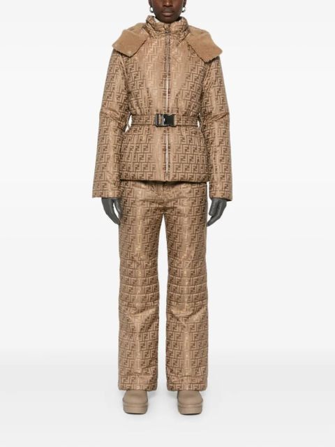 FENDI FF-pattern ski pants - Brown