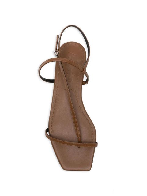 Aeyde square-toe slingback sandals - Brown