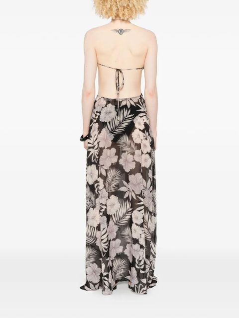 PINKO Kermesse floral-print maxi dress - Black