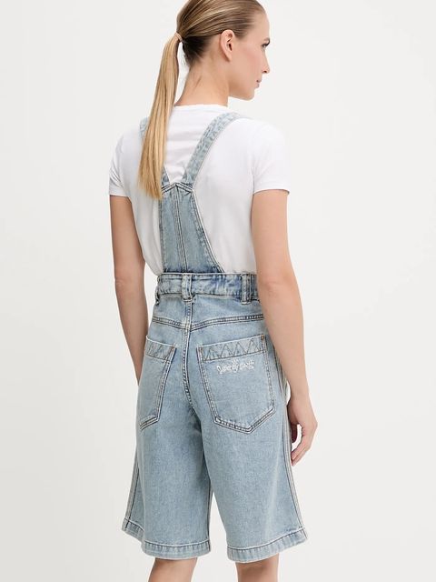 adidas Originals ogrodniczki jeansowe Pride x Jeremy Scott kolor niebieski JY2022