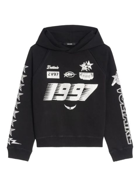 Zadig&Voltaire strass georgys mo multicross hoodie - Black - zdjęcie produktu nr 1