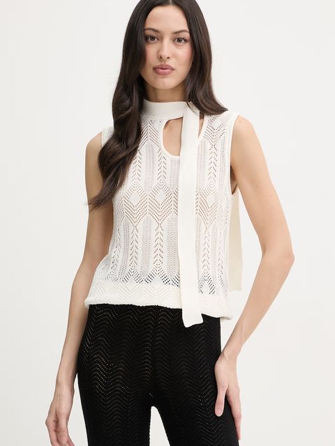 Liu Jo kamizelka damska z bawełną - zdjęcie produktu nr 2