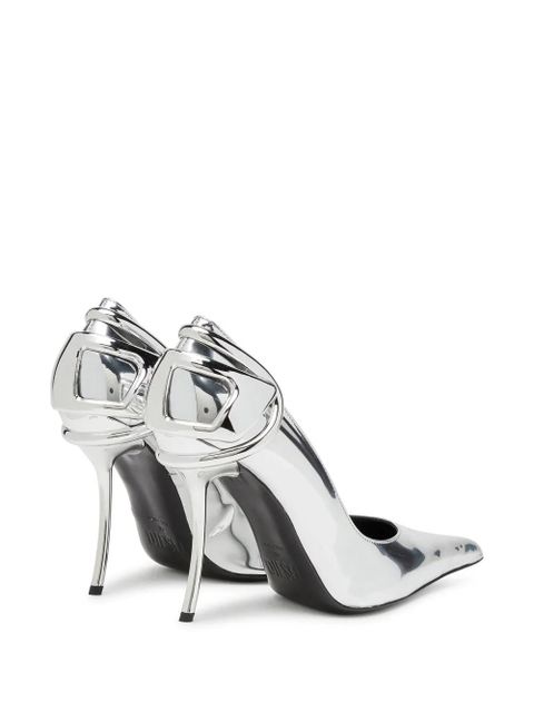 Diesel 90mm pointed slingback pumps - Silver - zdjęcie produktu nr 2