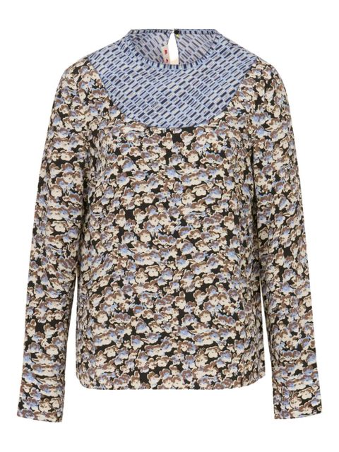 Marni floral-print long-sleeve shirt - Blue - zdjęcie produktu nr 2