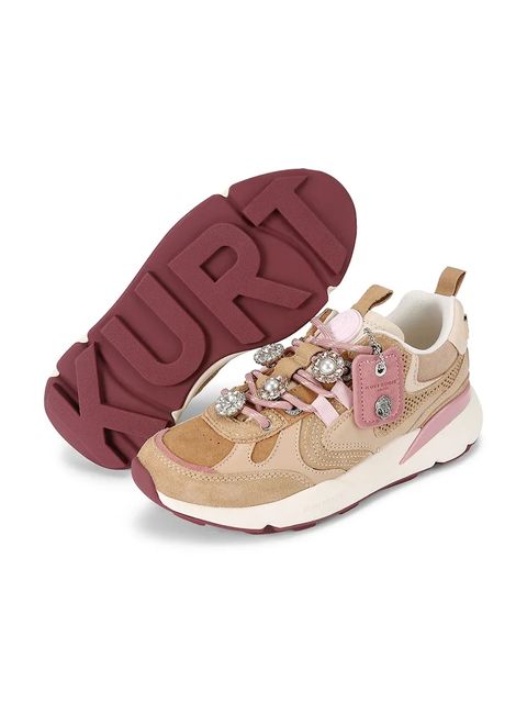 Kurt Geiger London sneakersy skórzane Kurt Runner kolor beżowy 5064348219