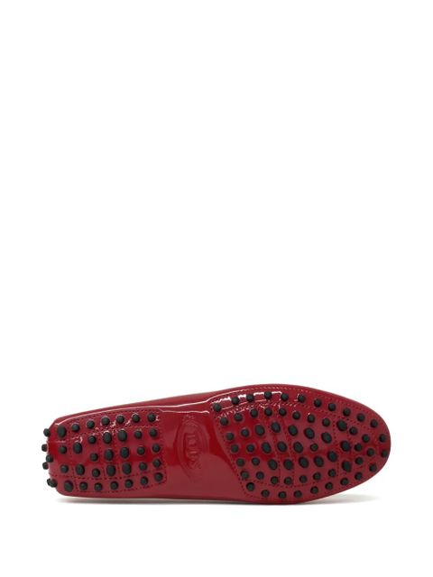 Tod's leather penny loafers - Red