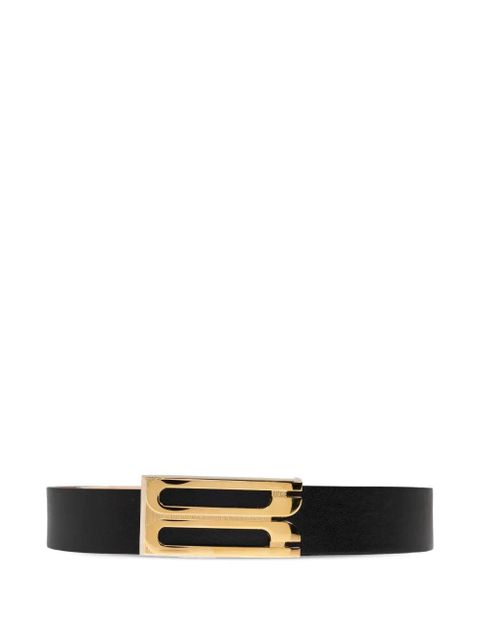 Victoria Beckham logo-buckle leather belt - Black - zdjęcie produktu nr 1