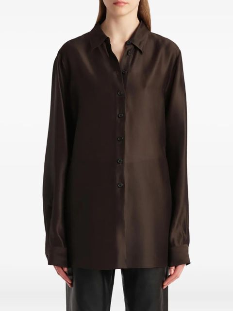 KHAITE Auryn shirt - Brown