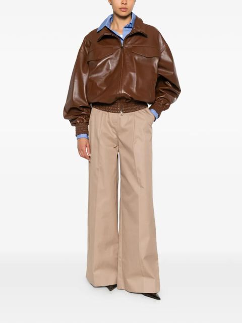 Balenciaga high-neck zip-up jacket - Brown - zdjęcie produktu nr 2