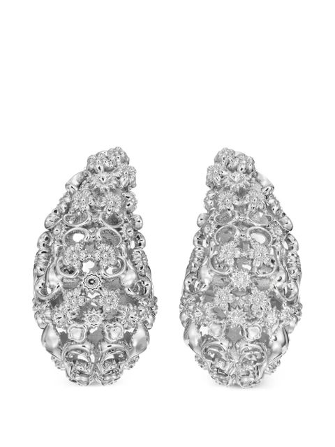 Tory Burch filigree pierced earrings - Silver - zdjęcie produktu nr 1