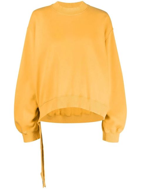 The Attico asymmetric-hem sweatshirt - Orange - zdjęcie produktu nr 1