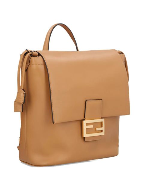 FENDI FF-clasp backpack - Brown