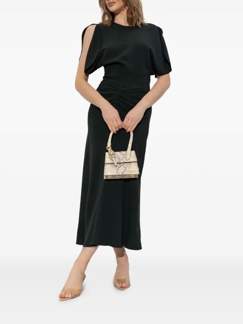 Victoria Beckham puff-sleeved dress - Green - zdjęcie produktu nr 2
