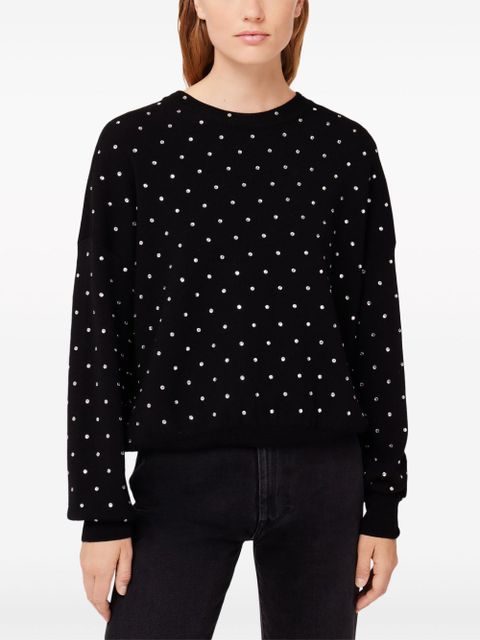 Rabanne crystal-embellished wool jumper - Black