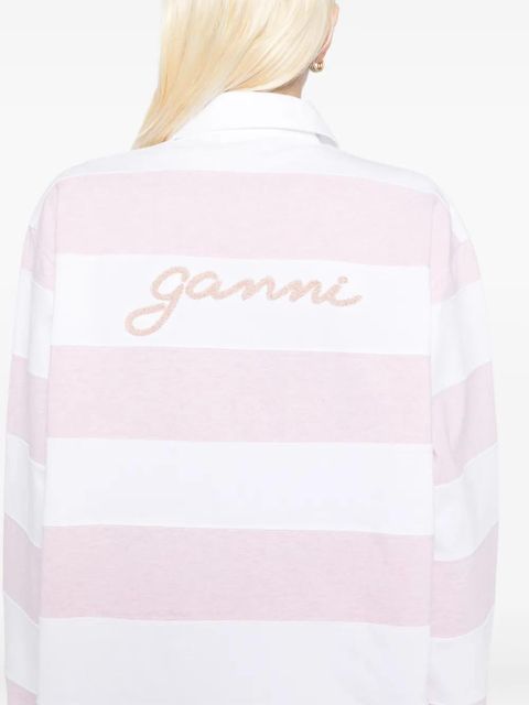 GANNI patchwork T-shirt - White