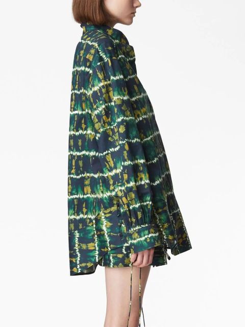 Altuzarra long-sleeve lace-up shirt - Green